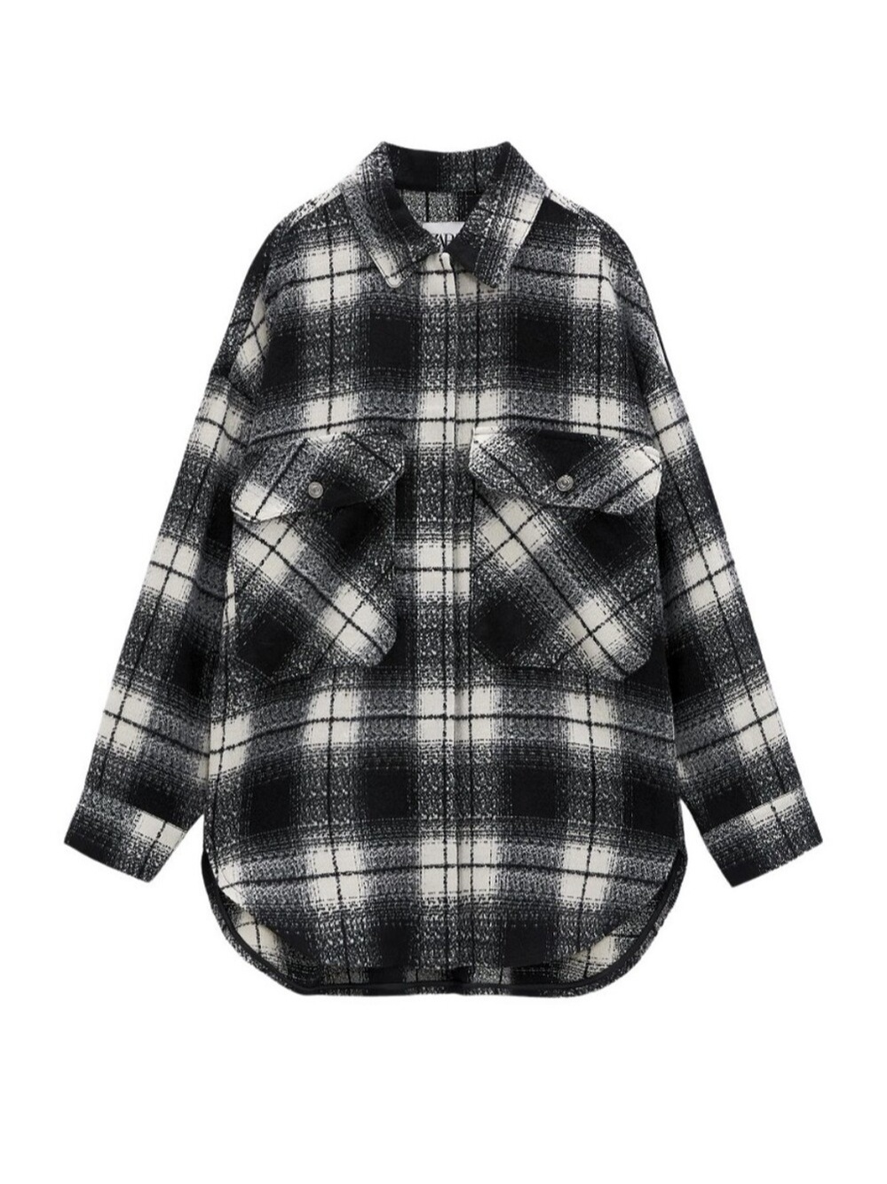 ZARA | Plaid Overshirt Shacket Sz S
